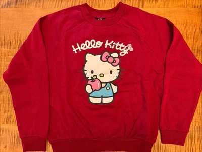 HELLO KITTY SANRIO X FOREVER 21 RED PULLOVER SWEATSHIRT, SMALL - Image 1 of 4