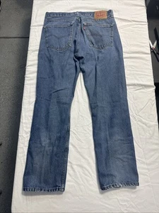 Levi's 505 Regular Fit Medium Wash Denim Jeans Men Size 36 x 32 - Picture 1 of 11