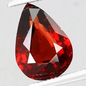 2.38ct 10x7.2mm Pear Natural Reddish Orange Spessartite Garnet Namibia, Africa - Imagen 1 de 4