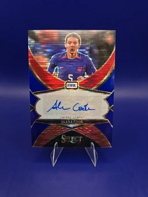 2024-25 Select Fifa - Select Signatures Alana Cook #SS-AC Blue Pulsar Prizm (AU) - Image 1 of 2