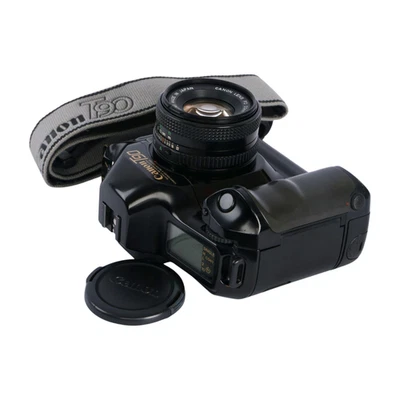 Canon T90 35mm Film SLR Camera c/w New FD 50mm f/1.8 Standard Lens & Straps Kit - Image 1 of 4