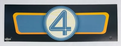 Spirit Halloween Cardboard End Cap Store Display Fantastic Four 4 2025 24”x8” - Image 1 of 2