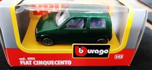 Burago 1:43 Scale - 41393 Fiat Cinquecento - Boxed - Picture 1 of 3