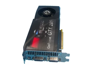EVGA GEFORCE GTX 285 1GB GDDR3 PCI-e GRAFIKKARTE DUAL-DVI S-VIDEO #GK11839 - Afbeelding 1 van 3