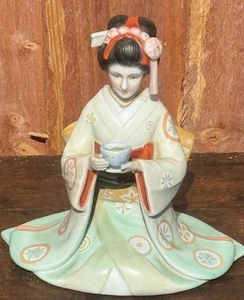 Maiden of the Treasured Tea Tokutaro Tamai Franklin Porcelain Figurine MINT 1984 - Picture 1 of 12