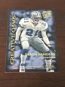 1996 Fleer Ultra Sensations Creative Chaos Deion Sanders / Steve Young #5 - Picture 1 of 2