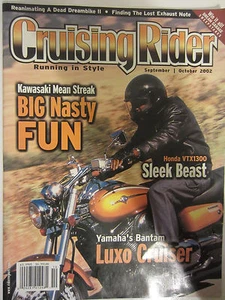 Cruising Rider Magazine September October 2002 Kawasaki Big Nasty Fun Honda - Imagen 1 de 3