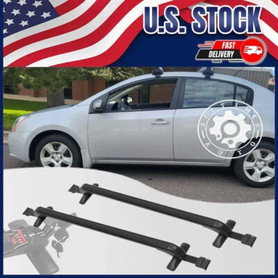 44-49" Top Roof Rack Cross Bar Luggage Carrier W/ Lock For Nissan Sentra Sedan Foto 1 de 4