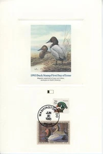 1985 Wood Duck Decoys First Day Of Issue Proof Card by Don Balke Block of 4 22ct - Picture 1 of 1