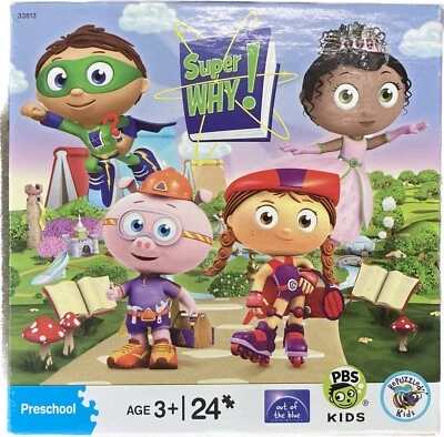 Super Why! Rare 24 Piece Puzzle (2009) PBS Kids COMPLETE - Image 1 of 4