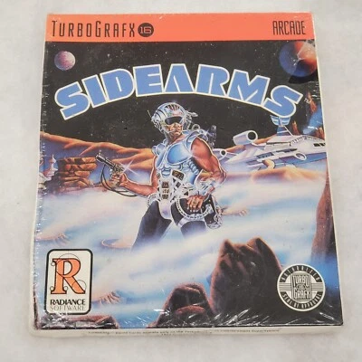 Side Arms TurboGrafx-16 1990 New Sealed Crushed Box Torn Shrink TG16 Sidearms - Image 1 of 4