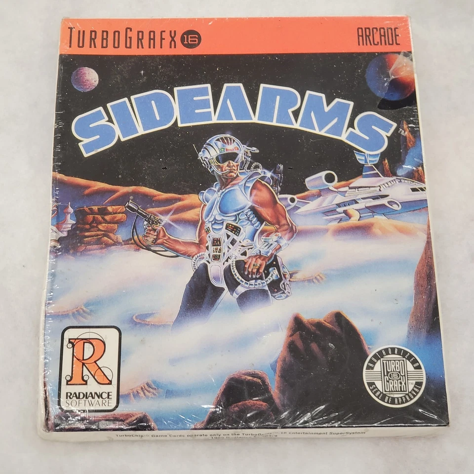 Side Arms TurboGrafx-16 1990 New Sealed Crushed Box Torn Shrink TG16 Sidearms - Image 1 of 4