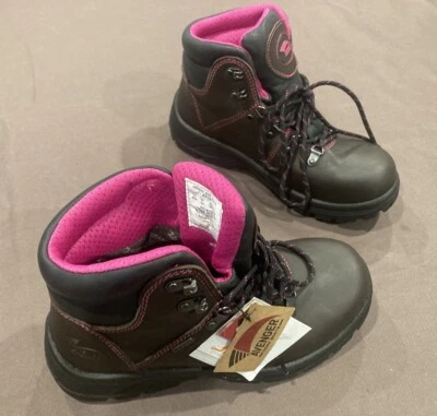 Nueva Bota de Trabajo AVENGER A7125 FRAMER Puntera Compuesta Impermeable Marrón/Rosa TALLA 8,5 M Foto 1 de 4