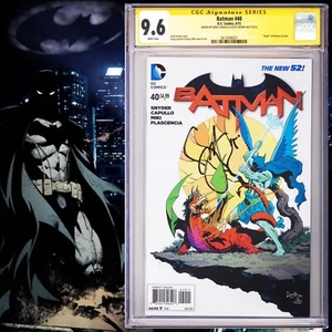 CGC 9.6 SS Batman #40 signed by Scott Snyder & Greg Capullo New 52 2015 - Picture 1 of 2