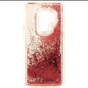 Case-Mate Waterfall Case for Samsung Galaxy S9+ (Plus) - Clear/Pink Glitter - Picture 1 of 3