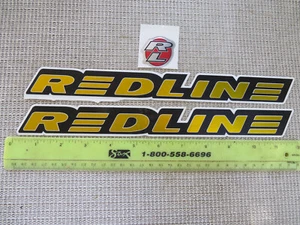 REDLINE CALCOMANÍAS GENUINAS DE FÁBRICA MARCO DORADO RL bmx estilo libre DE COLECCIÓN NOS - Imagen 1 de 1