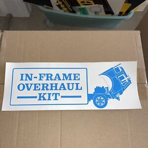 Autocollant vintage pour chat décalcomanie cabine semi-camion neuf dans son emballage d'origine kit de révision de cadre