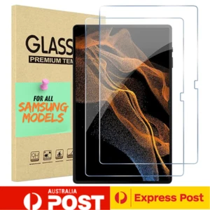 For Samsung Tab A8 S9 + A7 S6 Lite S9 FE S8 S7 Tempered Glass Screen Protector - Picture 1 of 22