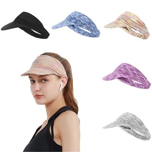 Sun Visor Elastic Sports Hat Tennis Golf Headband Cap Ladies Women Sun Vizor UK - Picture 1 of 18