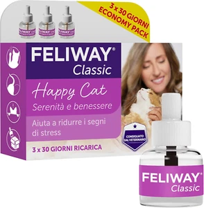 ® Classic – Antistress Calmante per Gatti – 3X Ricariche Da 48 Ml - Feromoni Ril - Foto 1 di 12