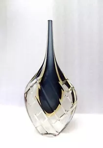 LARGE MURANO VENETIAN SOMMERSO SEGUSO FLAVIO POLI ART GLASS VASE - Picture 1 of 6