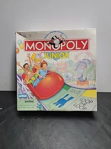 VINTAGE MONOPOLY JUNIOR 1996 PARKER BROTHERS BOARD GAME / 90% Complete / 0424 - Picture 1 of 11