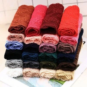 15CM Lace Trim Fabric Stretch Ribbon DIY Crafts Sewing Material Black for Dress - Picture 1 of 36