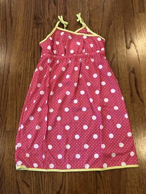 NWT Sz M 7-8 gymboree pajamas pink polka dot summer nightgown - Image 1 of 2
