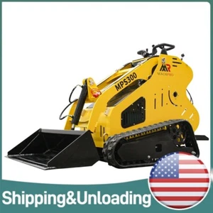 New POWERFUL 13.5HP Hydraulic Mini Skid Steer Loader Stand-on Track Gas Garden - Picture 1 of 14