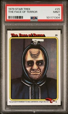 1979 TOPPS STAR TREK THE FACE OF TERROR #25 TRADING CARD | PSA 9 MINT POP 9 - Image 1 of 4