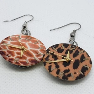 Eco-Chic: Upcycled Watch Face Earrings (Item # 109) - Picture 1 of 3