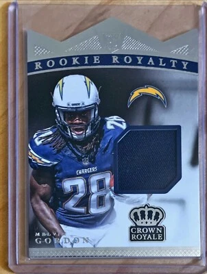 2015 Crown Royale Melvin Gordon Rookie Jersey Royalty RC #091/499 Chargers - Image 1 of 2
