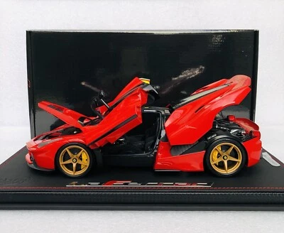 1/18 BBR Ferrari Laferrari Rosso Corsa/Gold Rims Diecast Open Version Ltd 100 Pc - Image 1 of 4