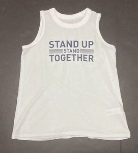 Girls Athleta Light Blue "Stand Up Stand Together" Tank Size 6 EUC - Picture 1 of 3