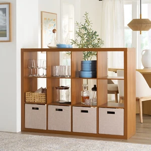 12-Cube Storage Organizer, Bookcase, Display Compartment, Open Back, Home Office - Picture 1 of 19