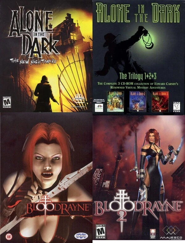 Alone in the Dark The Trilogy The New Nightmare + BloodRayne 1 and 2 PC Game - Image 1 of 4