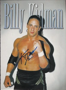 Billy KIDMAN luchador REAL FIRMADO A MANO WCW mag pinup pahe foto #2 Certificado de autenticidad - Imagen 1 de 2