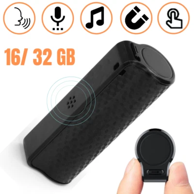 Mini Digital Voice Activated Recorder Magnetic Spy Audio Sound Dictaphone 32 GB - Image 1 of 4