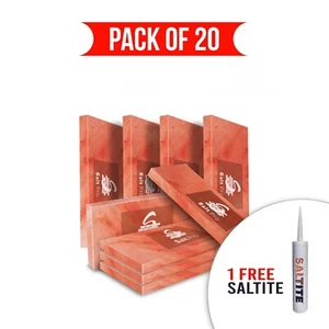 20 Salt Tiles Himalayan Salt Tiles 8x4x1 - Free Salt Glue For Building Spa Wall - Picture 1 of 10