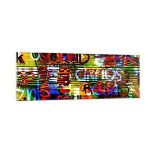 Cuadro Sobre Vidrio 90x30cm Cuadros Pared Palabras papel pintado moderno Art - Imagen 1 de 10