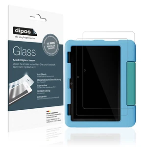 2x Screen Protector for Amazon Fire HD 8 Kids 2024 Flexible Glass 9H dipos - Picture 1 of 7