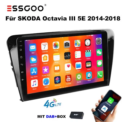 10" 8-Kern 6+128GB Android14 DAB+ Autoradio Carpaly DSP für SKODA Octavia E3 III - Bild 1 von 4