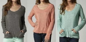 Fox Women's Unruly Sweater Orange, Gray, Mint Green you Pick $60 retail NWT D2 - Picture 1 of 9