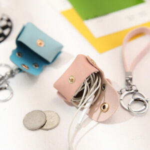 Mini Handbag PU Leather Message Coin Bag Wallet Pouch Purse Key Chain Key Ring