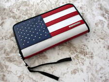 BILL WALL LEATHER BWL American Flag Long Wallet One-off Customized/A&G Gabor