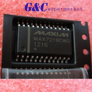 5PCS IC MAX7219CWG MAX7219 SOP24 DRIVER LED DISPLAY NEW A3GS - Picture 1 of 2