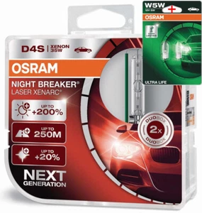 Osram D4S 12/24V 35W XENARC NIGHT BREAKER LASER +200% 2Stk.+W5W LL - Bild 1 von 4