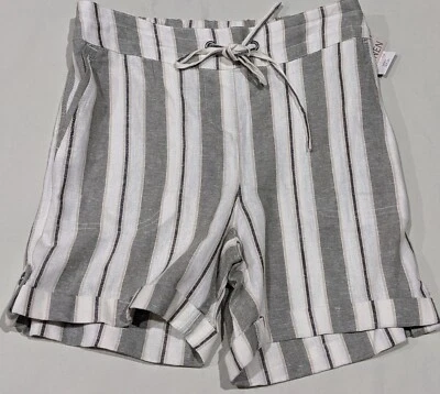 Pantalones Cortos Para Mujer Per Se Crema Salvia Talla Pequeña Nuevos Foto 1 de 4