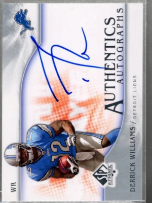 A1642- 2009 SP Authentic Autographs #SPDW Derrick Williams Auto SAMPLE PIC - Image 1 of 2