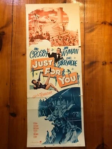 Just For You Insert 1952 Bing Crosby, Jane Wyman, Ethel Barrymore - Imagen 1 de 1